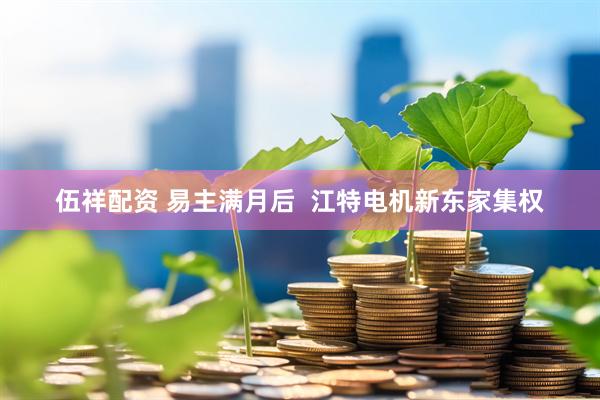 伍祥配资 易主满月后  江特电机新东家集权